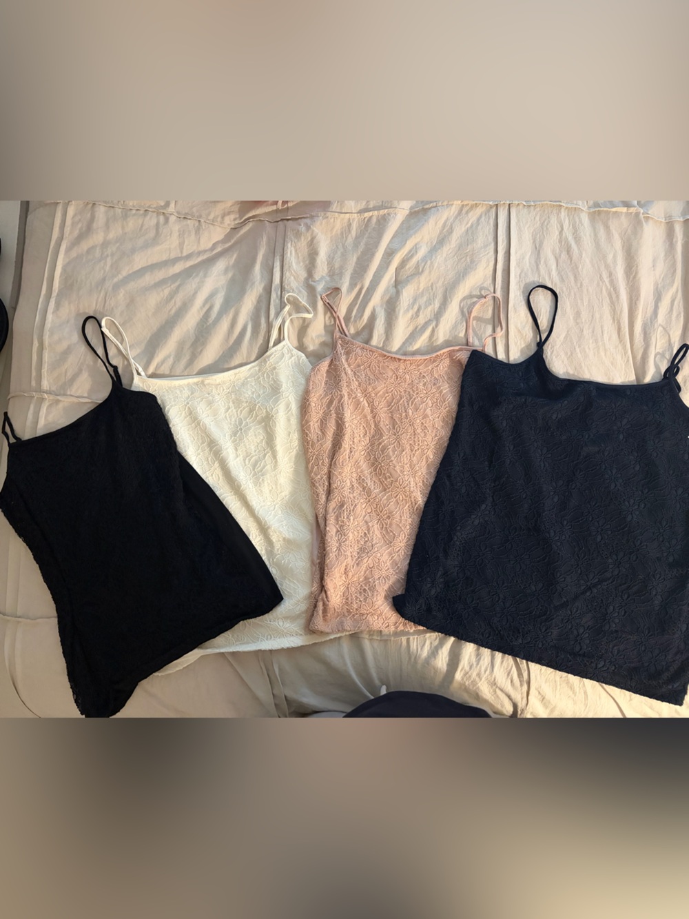 Ann Taylor Lace Cami Tank Tops- Black, White, Blush, Navy